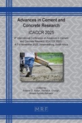 Cover: Advances in Cement and Concrete Research - Materials Research Forum LLC