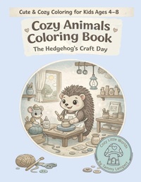 Enlarge image Cover: Cozy Animals Coloring Book - Cozy Little Worlds Bold & Easy Coloring Book for Kids Ages 4-8
