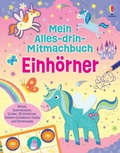 Cover: Mein Alles-drin-Mitmachbuch: Einh&ouml;rner - Usborne