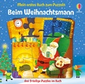 Cover: Mein erstes Buch zum Puzzeln: Beim Weihnachtsmann - Usborne