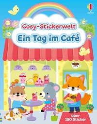 Enlarge image Cover: Cosy-Stickerwelt: Ein Tag im Café - Usborne