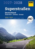 Cover: ADAC Superstra&szlig;en Autoatlas 2027/2028 Deutschland 1:200.000, &Ouml;sterreich, Schweiz 1:300.000 mit Europa 1:4,5 Mio. - ADAC Kartografie ein Imprint von MAIRDUMONT