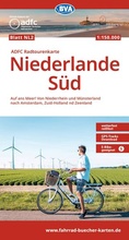 Cover: BVA ADFC Radtourenkarte Niederlande S&uuml;d, mit Knotenpunkten 1:150.000 - BVA Karten und B&uuml;cher