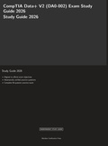 Cover: CompTIA Data+ V2 (DA0-002) Exam Study Guide 2026 - Meridian Certification Press Study Guides