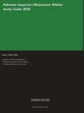Cover: Asbestos Inspector/Abatement Worker Study Guide 2026 - Meridian Certification Press Study Guides