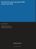 Cover: Hearing Instrument Specialist (HIS) Study Guide 2026 - Meridian Certification Press Study Guides