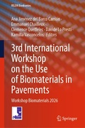 Cover: 3rd International Workshop on the Use of Biomaterials in Pavements - Springer