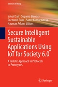 Cover: Secure Intelligent Sustainable Applications Using IoT for Society 6.0 - Springer