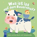 Cover: Was ist los auf dem Bauernhof? Mein erstes Buch mit Holzpuzzle - YoYo Books