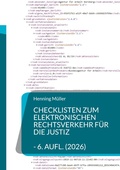 Cover: Checklisten zum elektronischen Rechtsverkehr f&uuml;r die Justiz - BoD - Books on Demand