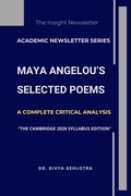 Cover: Maya Angelou's Selected Poems -  A Complete Critical Analysis - Divya Gehlotra