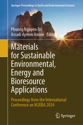 Cover: Materials for Sustainable Environmental, Energy and Bioresource Applications - Springer