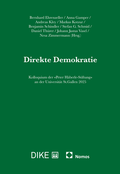 Cover: Direkte Demokratie - Dike Verlag Z&uuml;rich
