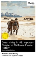 Cover: Death Valley in '49. Important Chapter of California Pioneer History (Summarized Edition) - Quickie Classics