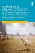 Cover: Animal and Vegan Advocacy - Routledge