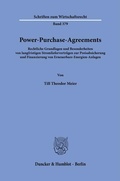 Cover: Power-Purchase-Agreements - Duncker & Humblot