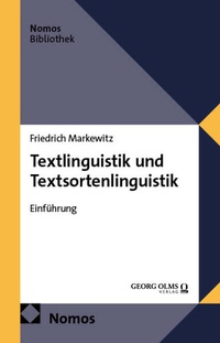 Bild vergrößern Bild: Textlinguistik und Textsortenlinguistik - Nomos