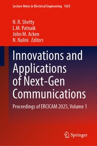 Enlarge image Cover: Innovations and Applications of Next-Gen Communications - Springer