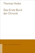 Cover: Das Erste Buch der Chronik - Theologischer Verlag Z&uuml;rich