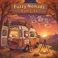 Cover: Fuzzy Nomads Van Life - Cute Stress Relief Adult Coloring Books