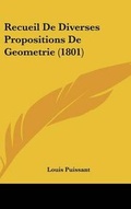 Cover: Recueil de Diverses Propositions de Geometrie (1801) - Kessinger Publishing
