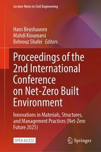 Enlarge image Cover: Proceedings of the 2nd International Conference on Net-Zero Built Environment - Springer