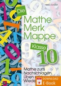 Cover: Die Mathe-Merk-Mappe Klasse 10 - Verlag an der Ruhr