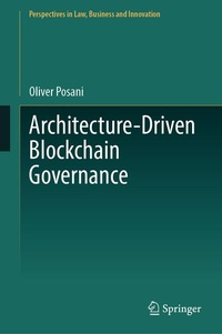 Enlarge image Cover: Architecture-Driven Blockchain Governance - Springer