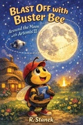 Cover: Blast Off With Buster Bee Around the Moon with Artemis II - Bugville Critters: Learn & Explore - Big Ideas for Bright Little Minds