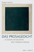 Cover: Das Prosagedicht - Brill Deutschland GmbH
