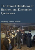 Cover: The Inkwell Handbook of Business and Economics Quotations - Inkwell Press