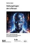 Cover: Haftungsfragen der e-Person - Fachmedien Recht und Wirtschaft