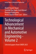 Cover: Technological Advancement in Mechanical and Automotive Engineering - Volume 2 - Springer
