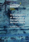 Cover: The Linguistics of Analysing Deception in Written Texts - Cambridge University Press