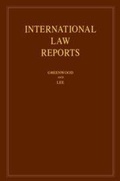 Cover: International Law Reports: Volume 213 - Cambridge University Press