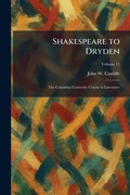 Cover: Shakespeare to Dryden - Tradd Street Press