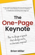 Cover: The One-Page Keynote - Rethink Press