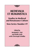 Cover: Medievalia et Humanistica, No. 49 - Rowman & Littlefield