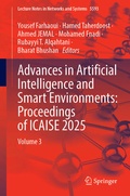 Cover: Advances in Artificial Intelligence and Smart Environments: Proceedings of ICAISE 2025 - Springer
