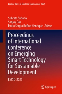 Enlarge image Cover: Proceedings of International Conference on Emerging Smart Technology for Sustainable Development - Springer