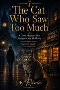 Cover: The Cat Who Saw Too Much  A Cozy Mystery with Secrets in the Shadows  Book One - RAMA