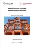 Cover: Begleitskript zum Kursus der Makroskopischen Anatomie - Wissenschaftliche Scripten