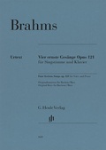 Cover: Johannes Brahms - Vier ernste Ges&auml;nge op. 121 f&uuml;r Singstimme und Klavier - Henle, G&uuml;nter
