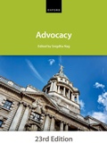 Cover: Advocacy - Oxford University Press