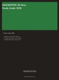 Cover: HAZWOPER 40-Hour Study Guide 2026 - Meridian Certification Press