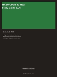Enlarge image Cover: HAZWOPER 40-Hour Study Guide 2026 - Meridian Certification Press