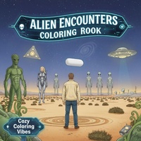 Enlarge image Cover: Alien Encounters Coloring Book - Cozy Coloring Vibes