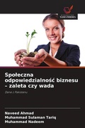Cover: Spoleczna odpowiedzialnosc biznesu - zaleta czy wada - Wydawnictwo Nasza Wiedza