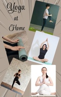 Cover: YOGA AT HOME: A Beginner's 15-Minute Daily Routine for Body & Mind - Angela Wright