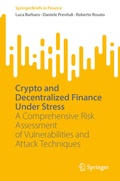 Cover: Crypto and Decentralized Finance Under Stress - Springer